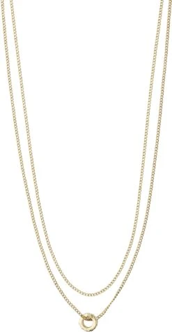 Pilgrim BLOSSOM Recycelte Halskette, Vergoldet 10700249