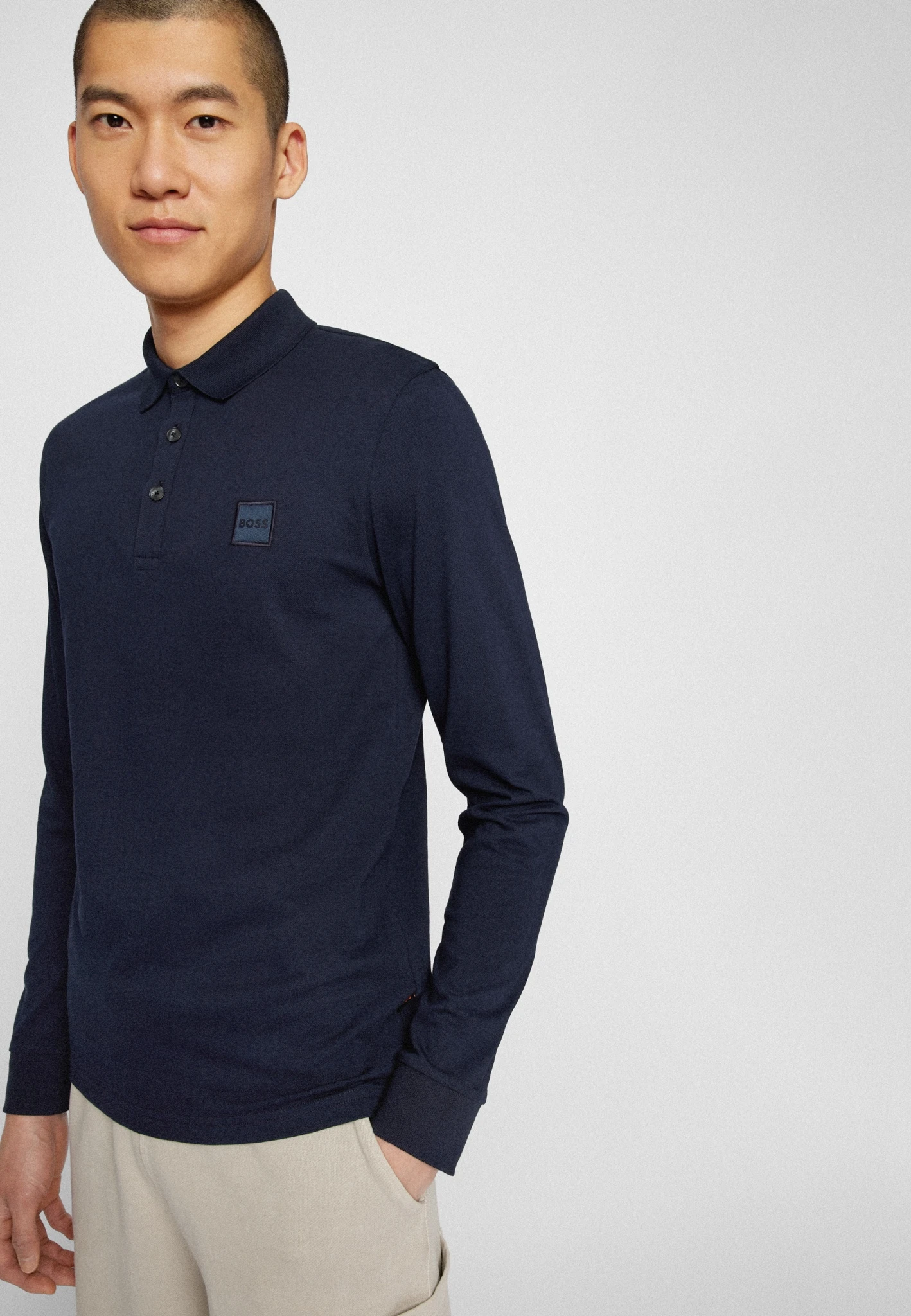 Boss Orange SLIM-FIT LONGSLEEVE-POLOSHIRT 10660228 – Bild 3