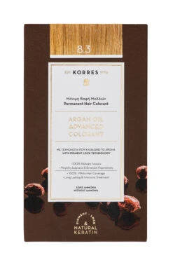 KORRES ARGAN OIL Hochentwickelte Haarcoloration Golden Honey Light Blonde / Honigblond 8.3 10688426