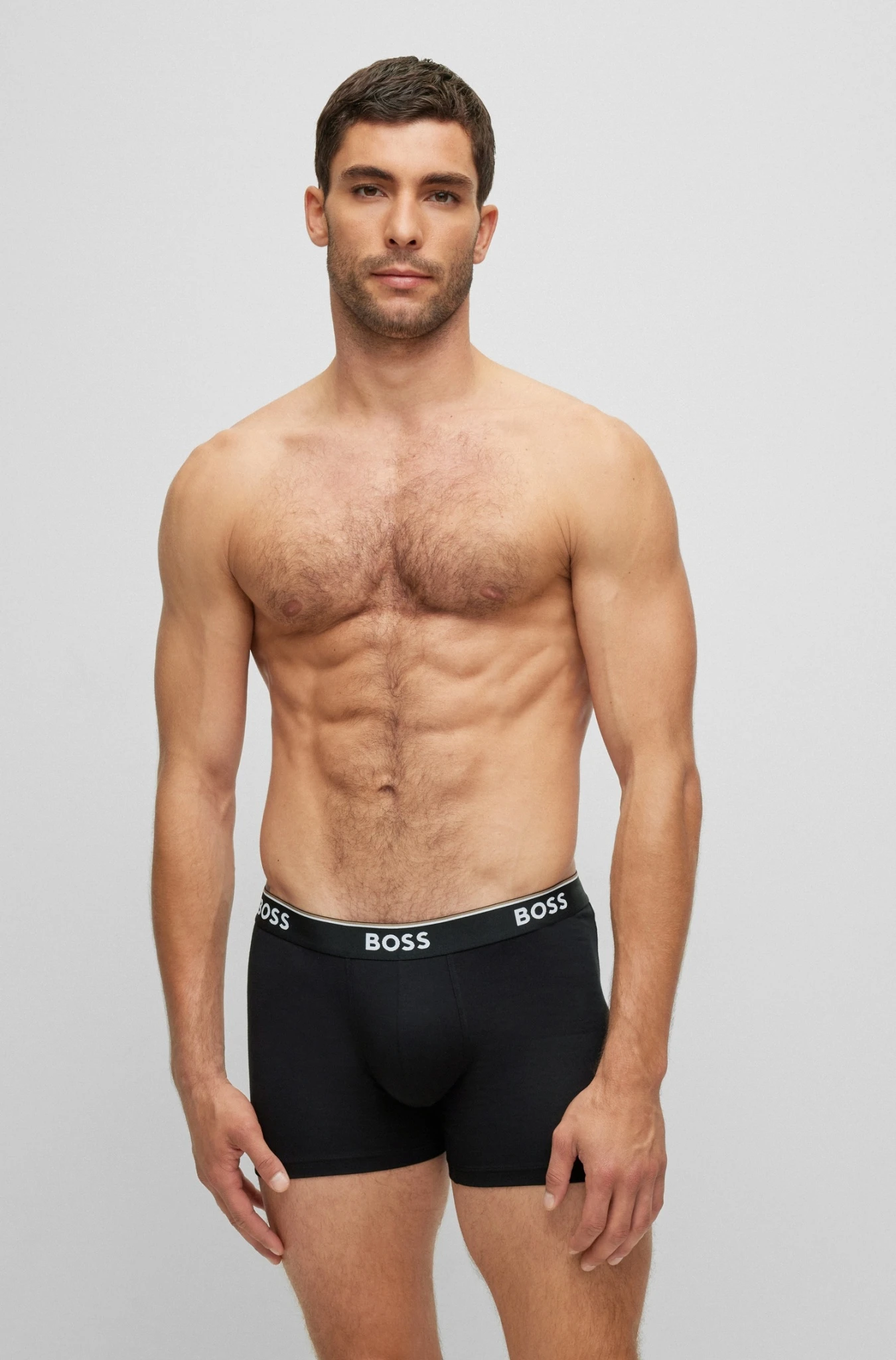 Boss DREIER-PACK BOXERSHORTS AUS STRETCH-BAUMWOLLE MIT LOGOS 10679614 – Bild 2