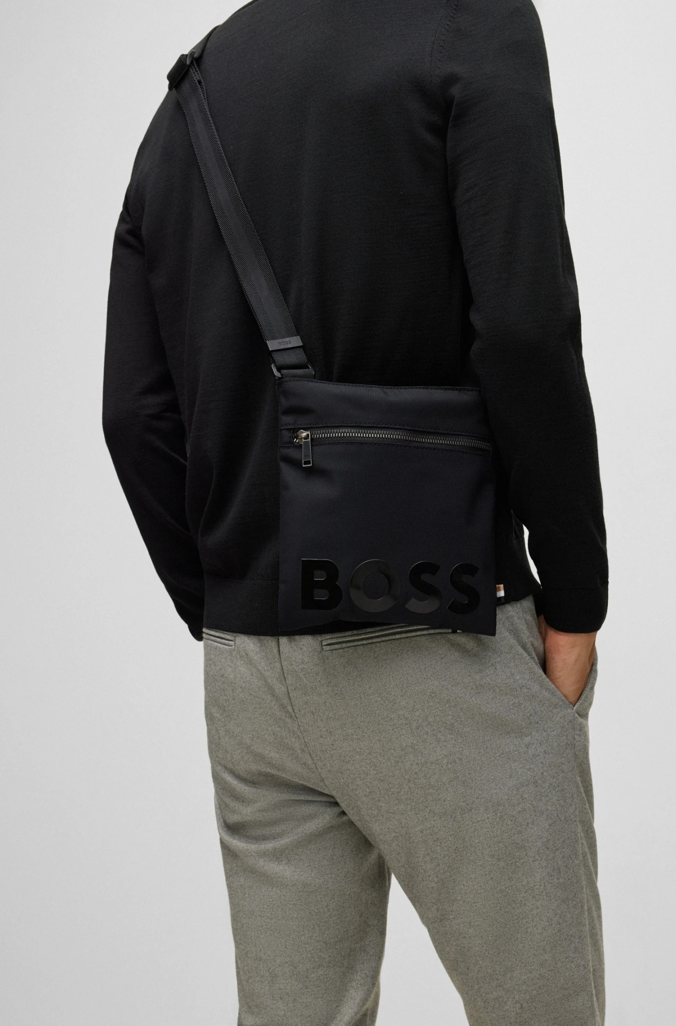 Boss Umhängetasche Aus Recyceltem Nylon Mit Logo-Print 10682885 – Bild 4