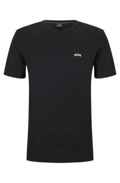 Boss Green T-SHIRT AUS BIO-BAUMWOLLE MIT RUNDHALSAUSSCHNITT UND GESCHWUNGENEM LOGO 10645700