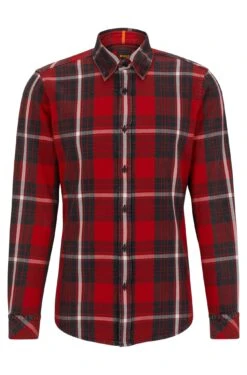 Boss Orange Kariertes Hemd Mit Button-Down-Kragen 10706368