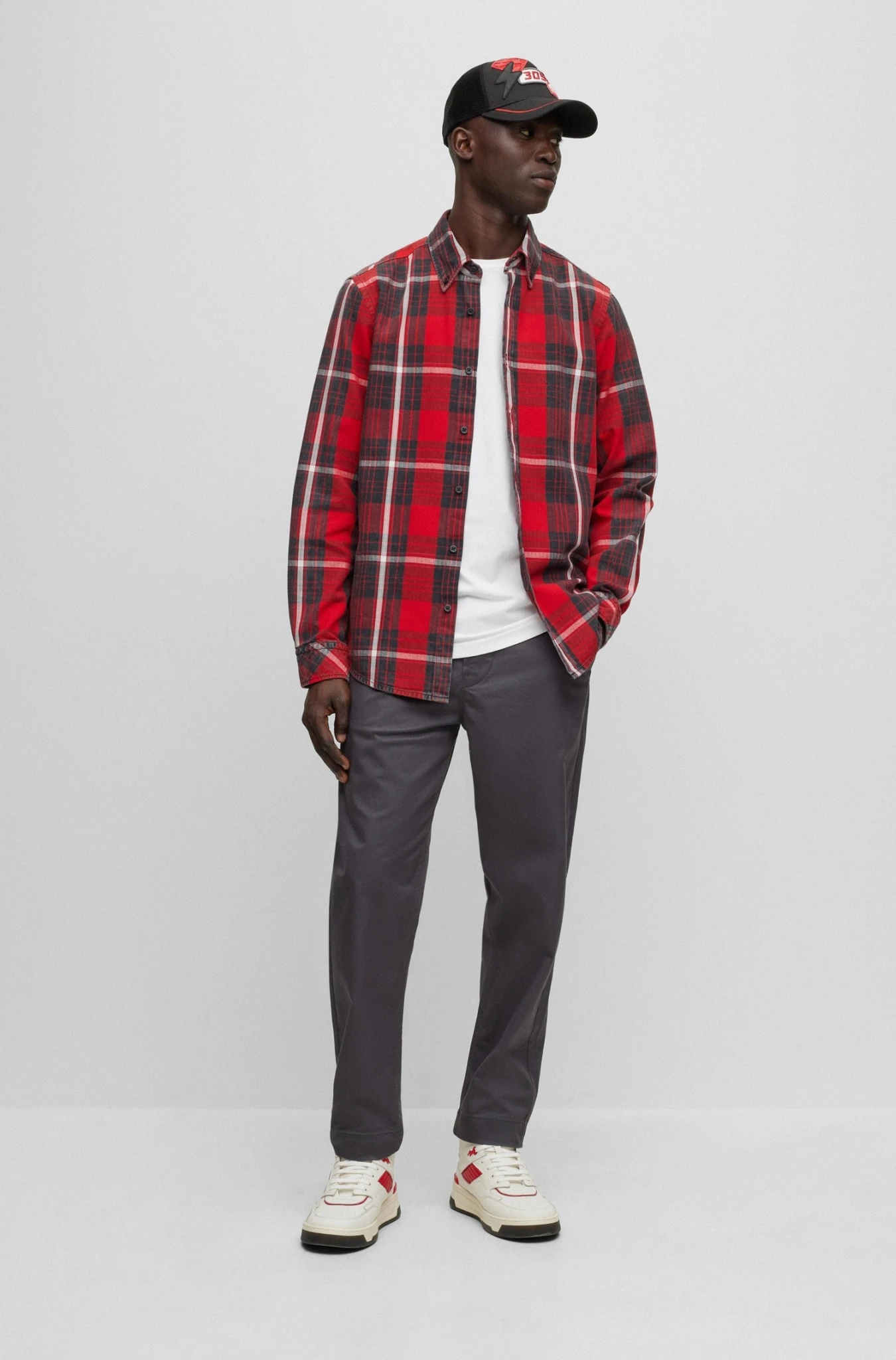 Boss Orange Kariertes Hemd Mit Button-Down-Kragen 10706368 – Bild 2