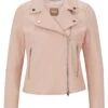 Boss Slim-Fit Lederjacke Mit Asymmetrischem Reißverschluss Auf Der Vorderseite 10680928