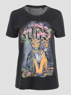 Guess T-Shirt Mit Tiger-Aufdruck 10703213