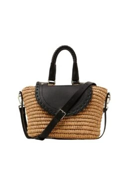 Esprit Casual Basttasche Mit Kunstlederdetails 10731292