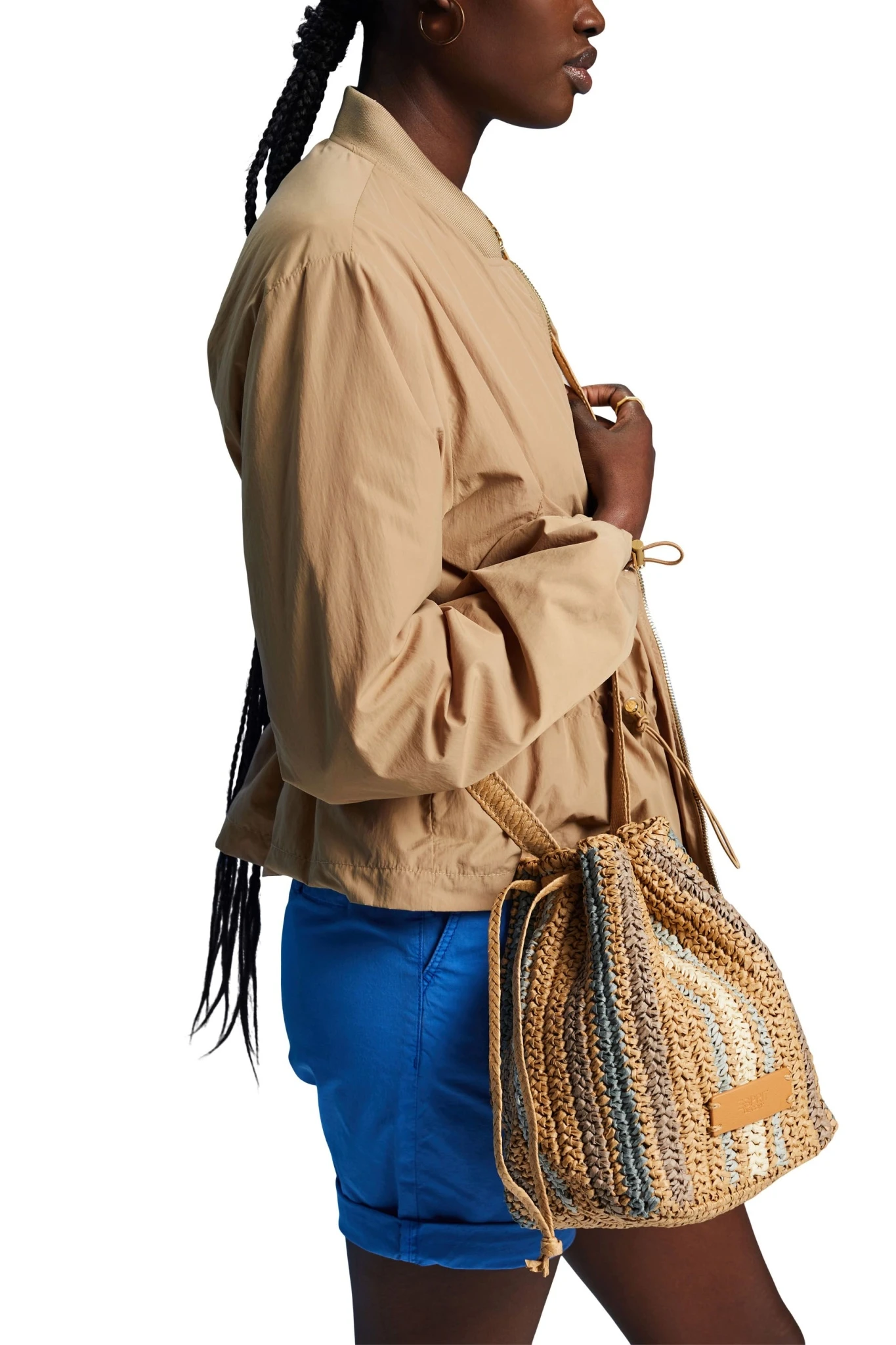 Esprit Casual Beuteltasche Aus Bast 10711654 – Bild 2