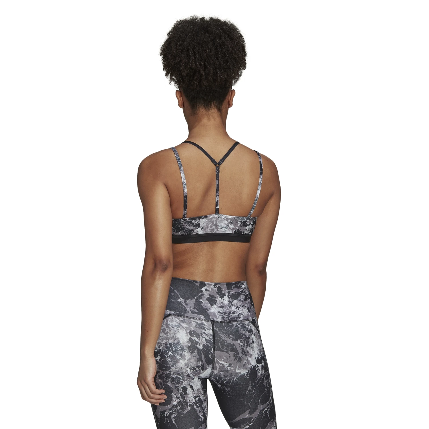 Adidas Yoga Essentials Studio Light-Support Allover Print Sport-BH 10666166 – Bild 7