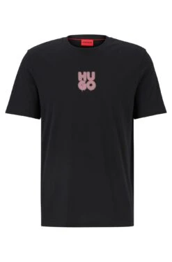 Hugo T-Shirt Mit Stack-Logo Im Graffiti-Stil 10729774