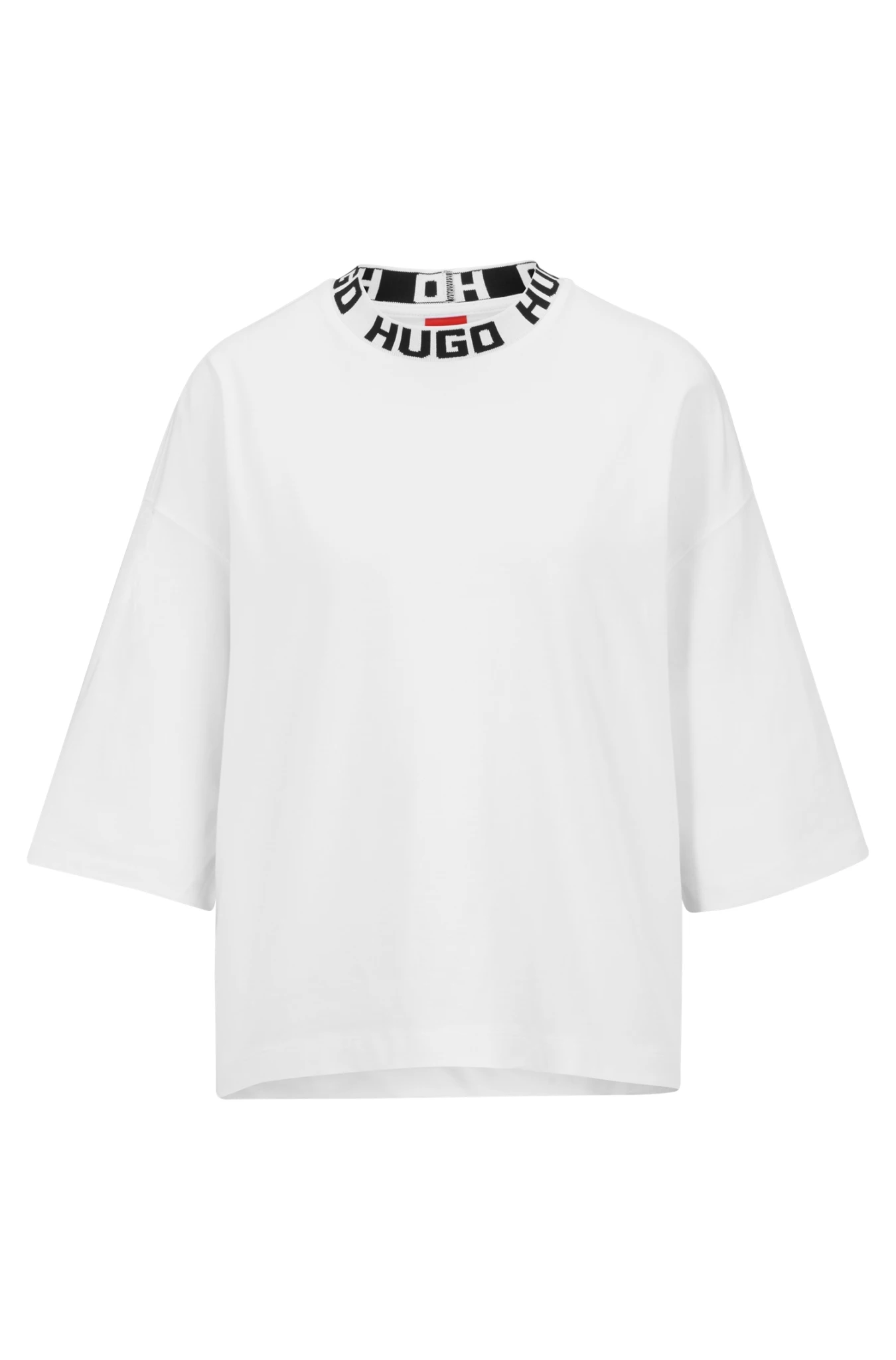 Hugo Relaxed-Fit T-Shirt Mit Logo-Kragen 10706064