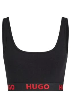 Hugo BRALETTE AUS STRETCH-BAUMWOLLE MIT LOGO-BAND SPORTY 10682301