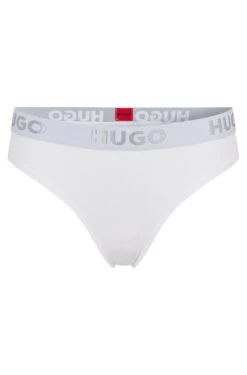 Hugo TANGA AUS STRETCH-BAUMWOLLE MIT LOGO AM BUNDTHONG SPORTY 10682298