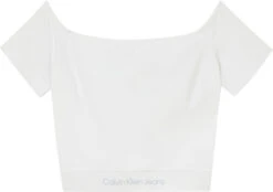 Calvin Klein Jeans Off Shoulder Top Aus Recycling-Material 10654572
