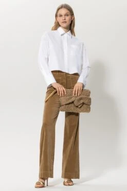 Luisa Cerano Bluse Aus Gabardinestretch 10713025