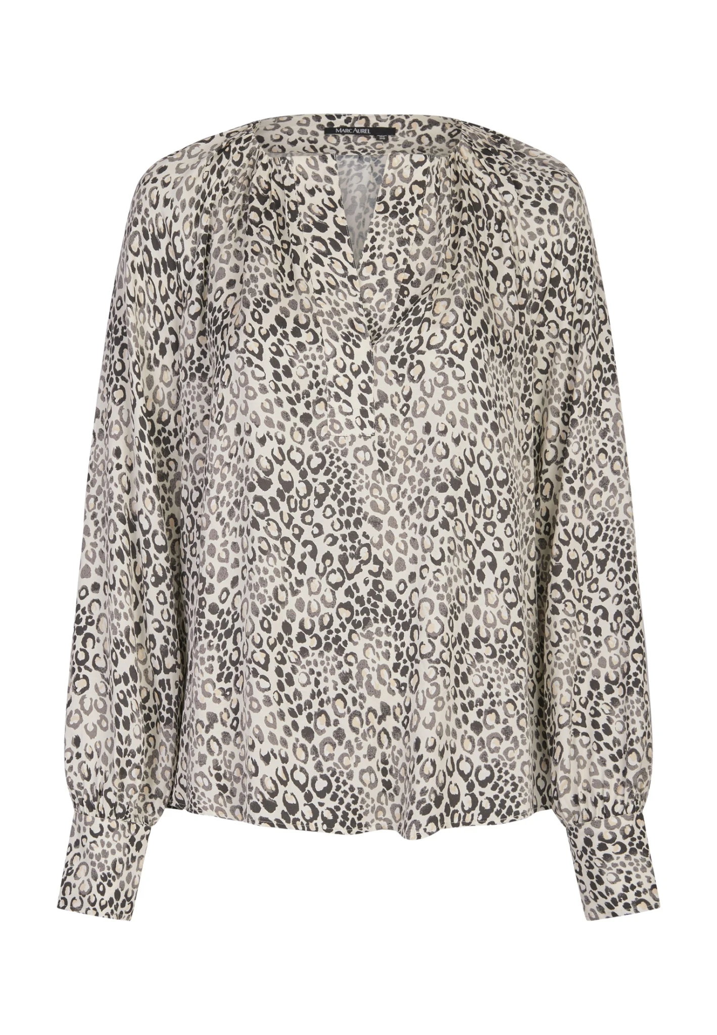 Marc Aurel Bluse Aus Minimal-Leo-Druck 10711008