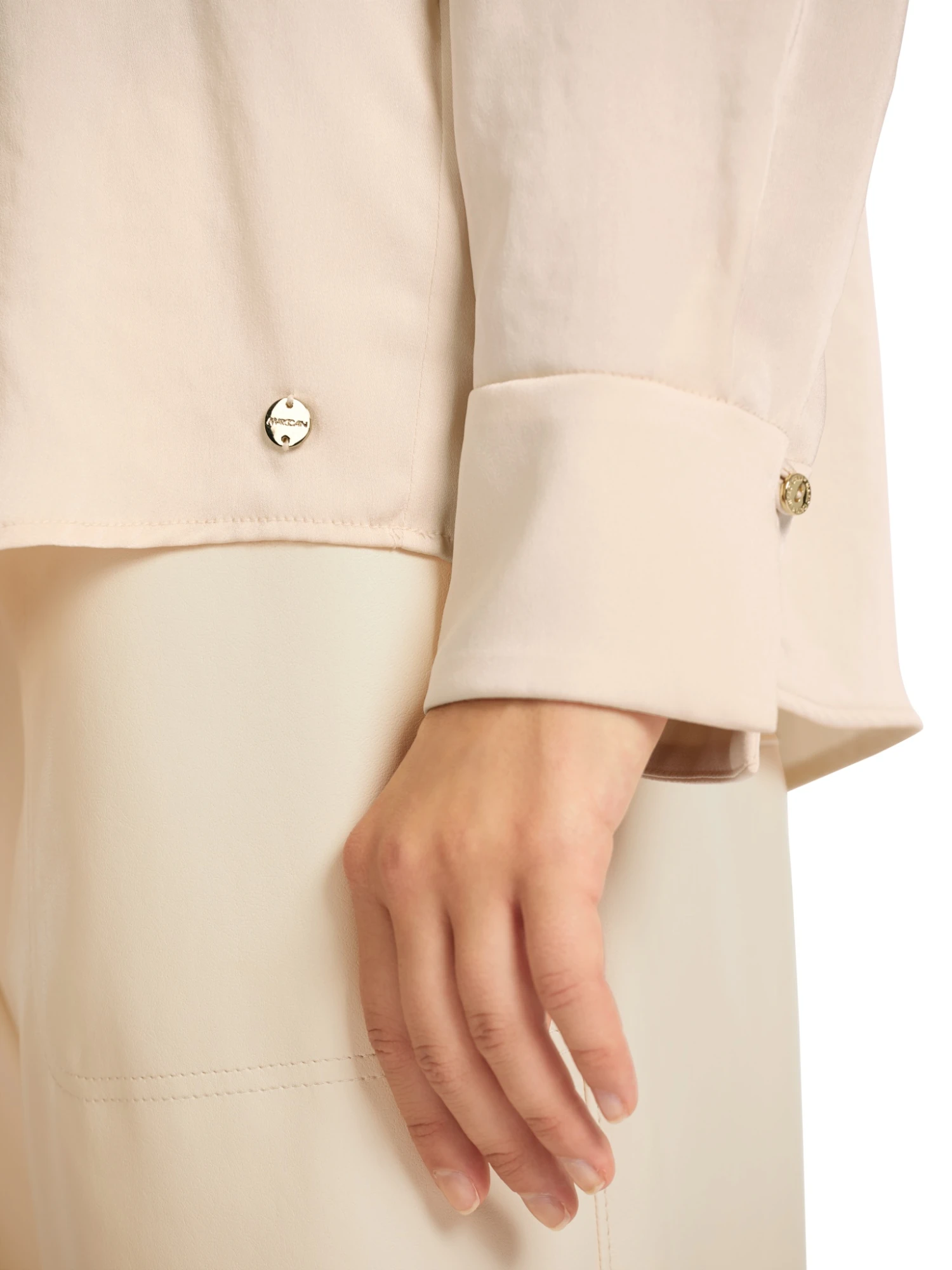 Marc Cain Unifarbenes Blusenshirt 10681134 – Bild 4