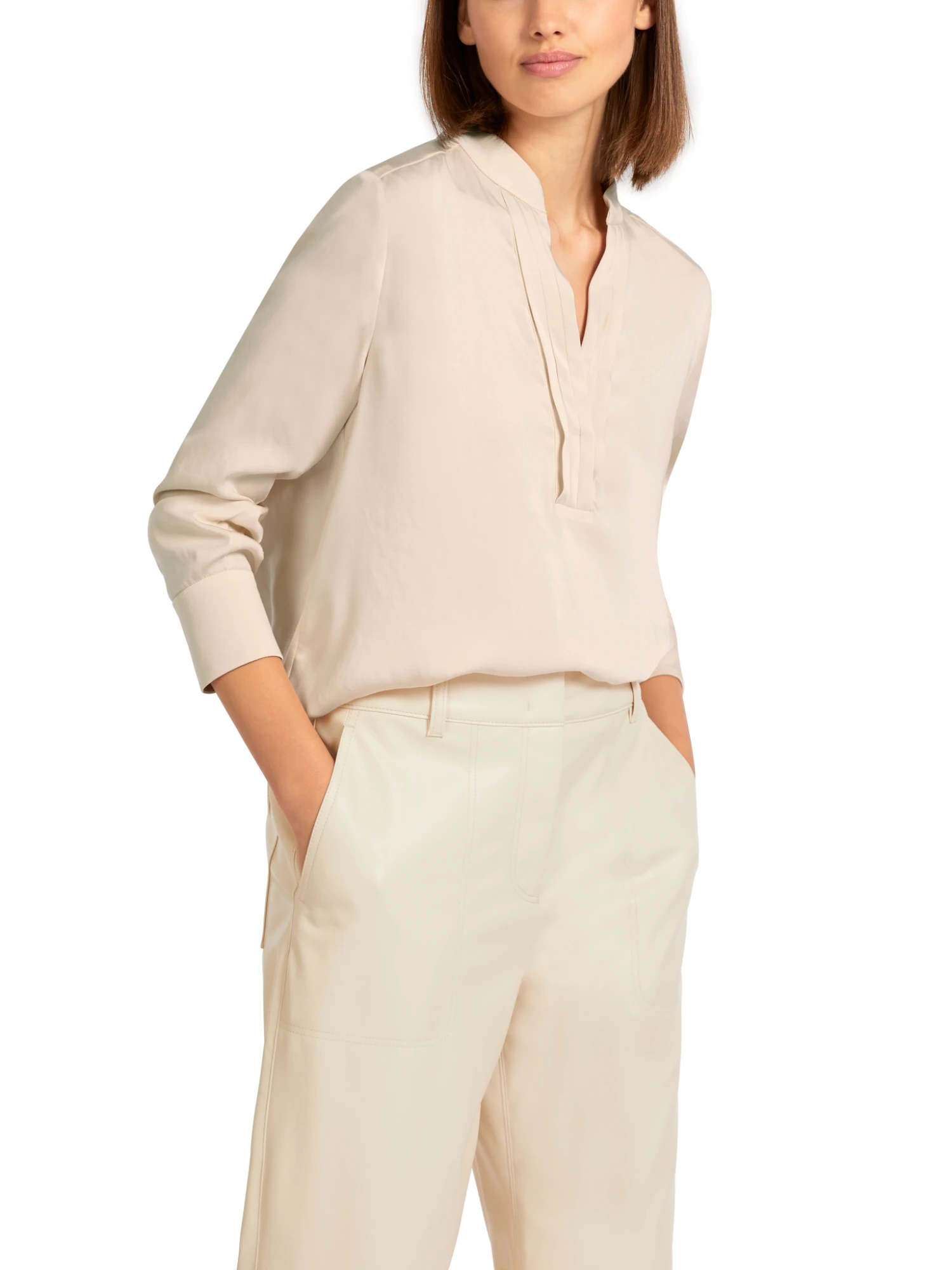 Marc Cain Unifarbenes Blusenshirt 10681134 – Bild 3