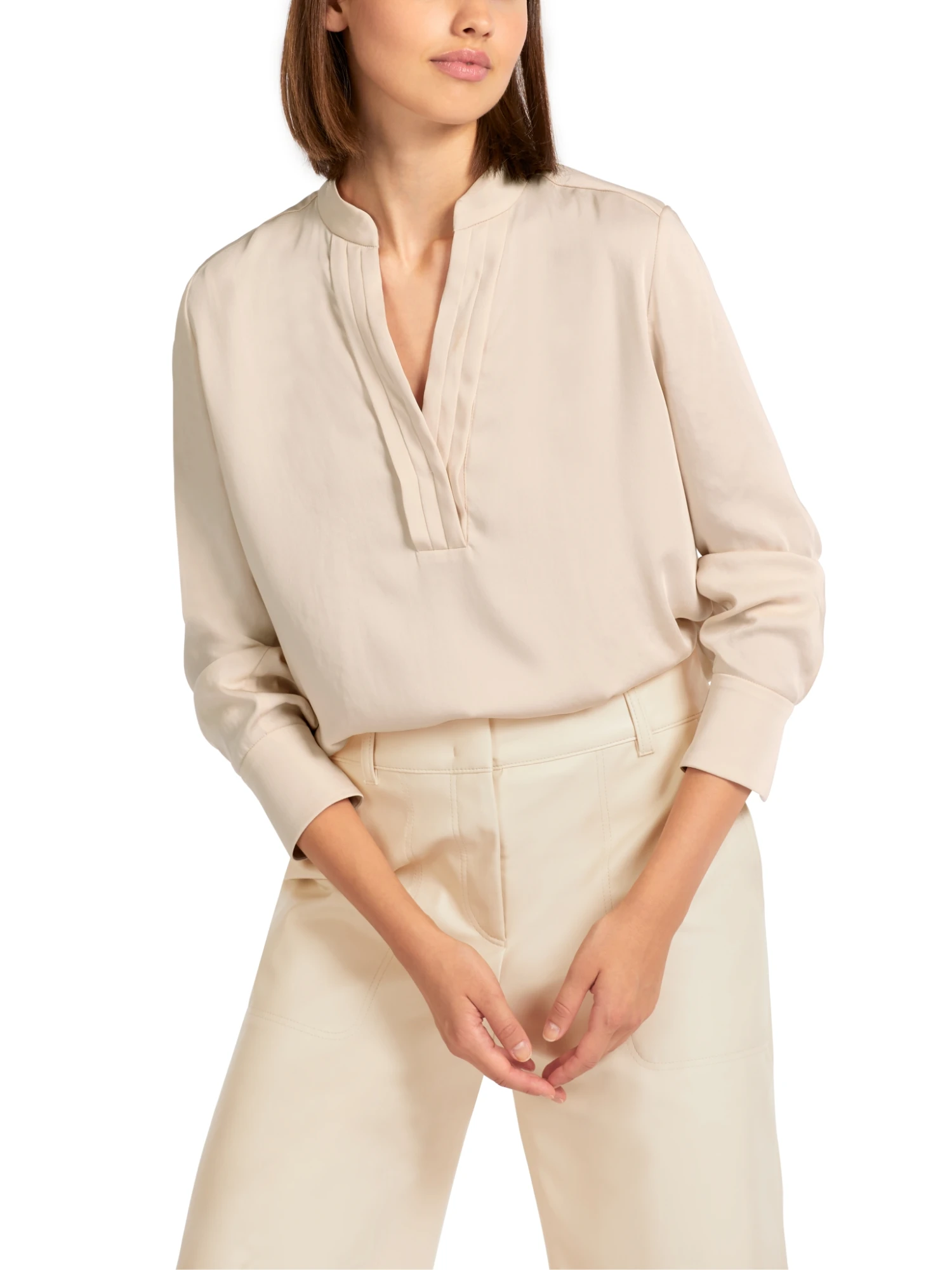 Marc Cain Unifarbenes Blusenshirt 10681134 – Bild 2