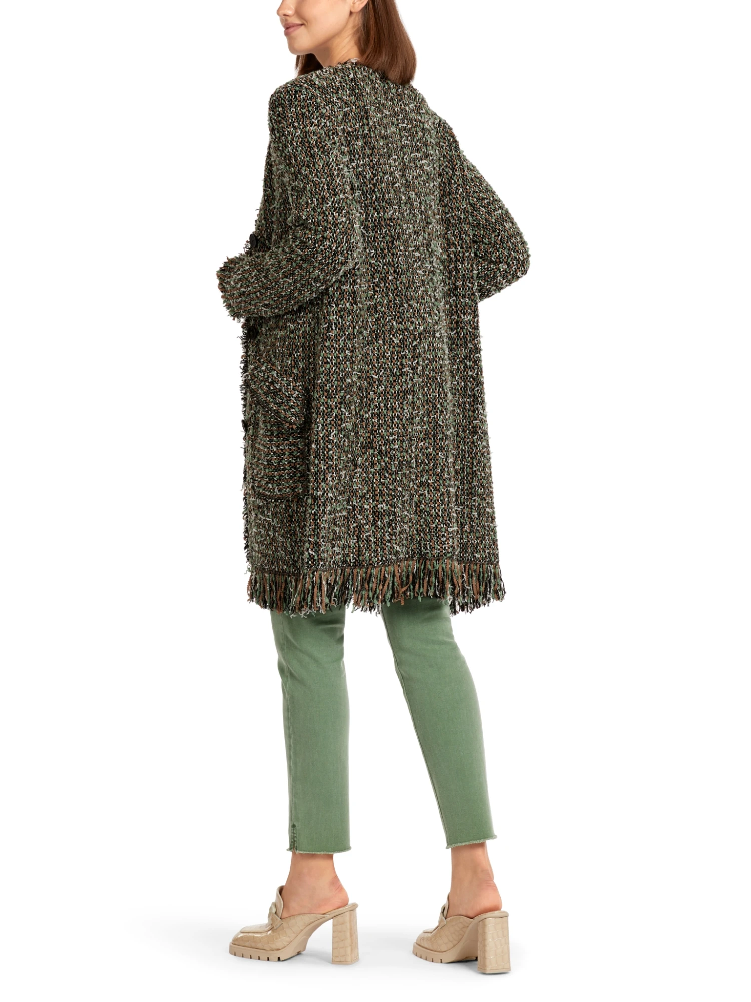 Marc Cain Cardigan Mit Fransen Knitted In Germany 10681130 – Bild 3