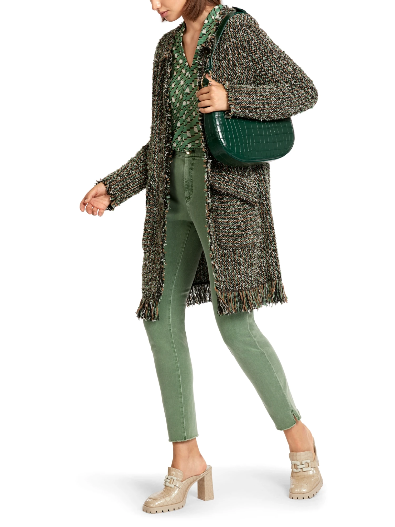 Marc Cain Cardigan Mit Fransen Knitted In Germany 10681130 – Bild 5