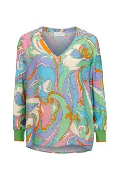 Rich&royal Rich & Royal BLUSE MIT STRICKDETAIL 10704158