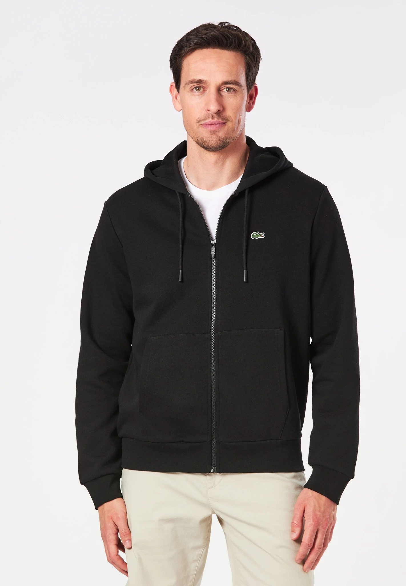 Lacoste Sweatjacke Mit Kängurutasche Aus Fleece 10661286
