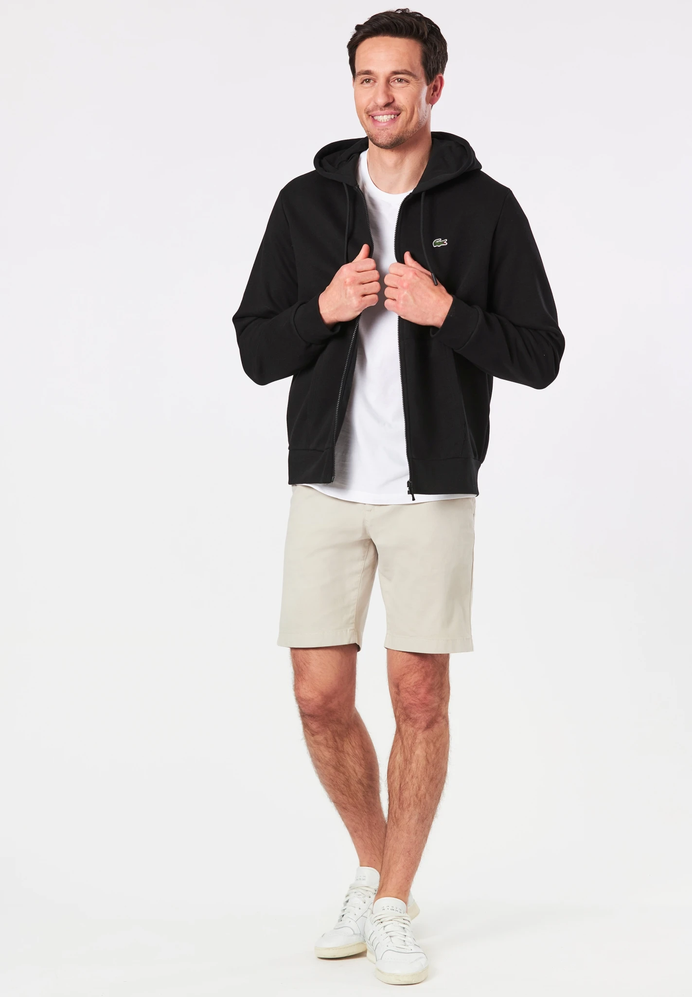 Lacoste Sweatjacke Mit Kängurutasche Aus Fleece 10661286 – Bild 4