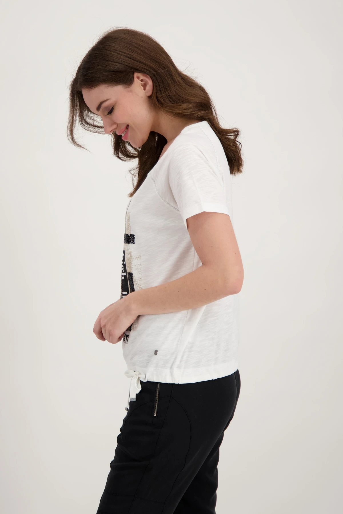 Monari Flammgarn Shirt Mit Tunnelzug Und Frontprint 10724031 – Bild 2