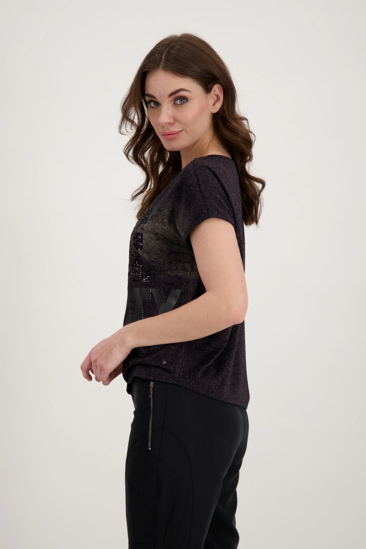 Monari Glitzer Oberteil Mit Pailletten 10696966 – Bild 2