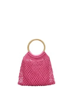 S.Oliver Makramee-Shopper Mit Holzgriff 10708802