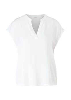 S.Oliver Viskoseshirt Mit V-Neck 10657310